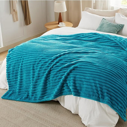 Bedsure GentleSoft Teal California King Size Blanket for - Cozy Soft Blankets for Women, Cute Small Fleece Throws for Girls, Birthday Gifts for Women, 102x96 Inches