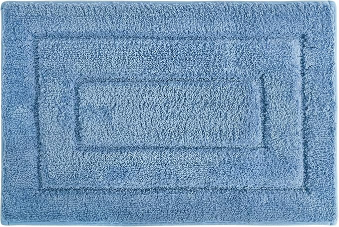 GRANNY SAYS Blue Bathroom Rugs Non Slip, 24" x 36", Large Bathroom Mats Washable, Bath Rugs for Shower Room, Absorbent Bath Mats for Floor, Absorbent Shower Rugs, Microfiber Bath Mat for Tub