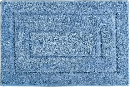 GRANNY SAYS Blue Bathroom Rugs Non Slip, 24" x 36", Large Bathroom Mats Washable, Bath Rugs for Shower Room, Absorbent Bath Mats for Floor, Absorbent Shower Rugs, Microfiber Bath Mat for Tub