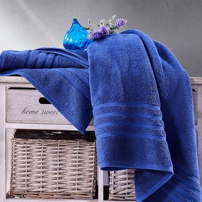 Hawmam Linen Jumbo Large Bath Sheets Towels 2 Pack Soft Bath Towels Premium Quality 100% Cotton Towels, Royal Blue