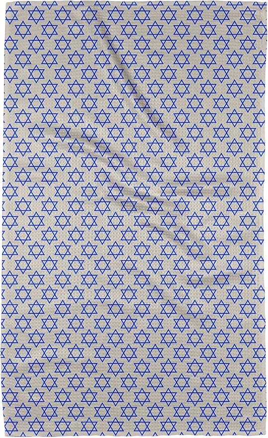 GEOMETRY Christmas Kitchen Towels Quick Dry Microfiber Premium Towel Davids Star 1 Pack