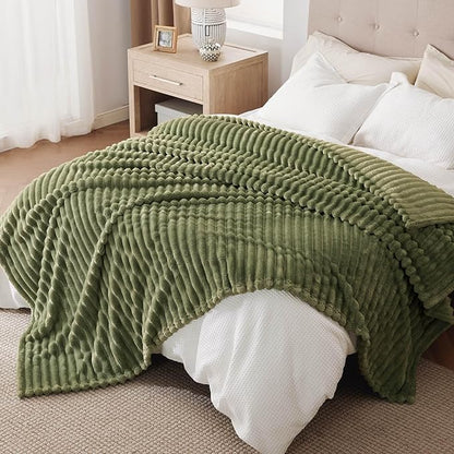 Bedsure GentleSoft Cypress Fleece Queen Blanket for - Cozy Soft Blankets for Women, Cute Small Throws for Girls, 90x90 Inches