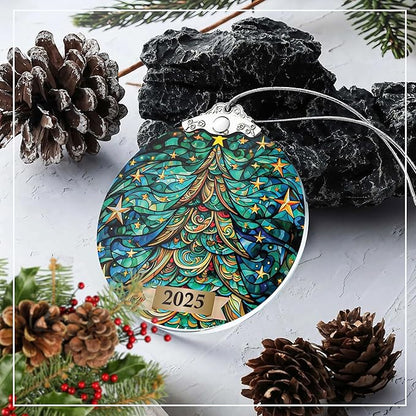 2025 Christmas Ornament, Christian Holiday Decor, Ornaments for Tree, Tree Ornaments, Acrylic Hanging Art, 2025 Christmas Ornament, Vintage Christmas Ornaments, Christmas Decorations