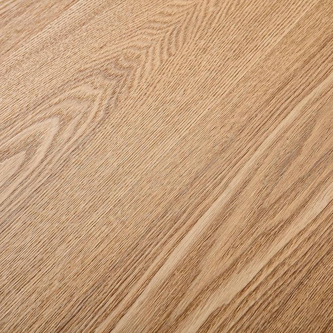 70" Farmhouse Oval Dining Table, Heavy-Duty Wood Dining Room Table for 4-6 Seats, Modern Kitchen Dinner Table & Home Desk with Easy-Clean Curved Tabletop, Natural