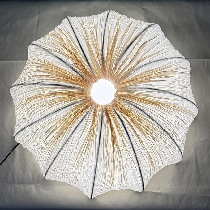 Lantern Fabric Pendant Light Modern Farmhouse Drum Chandelier Faux Silk Cloth Shade 3 Lights Wabi Sabi Light Fixture Farmhouse Ceiling Hanging Light for Dining Room Bedroom