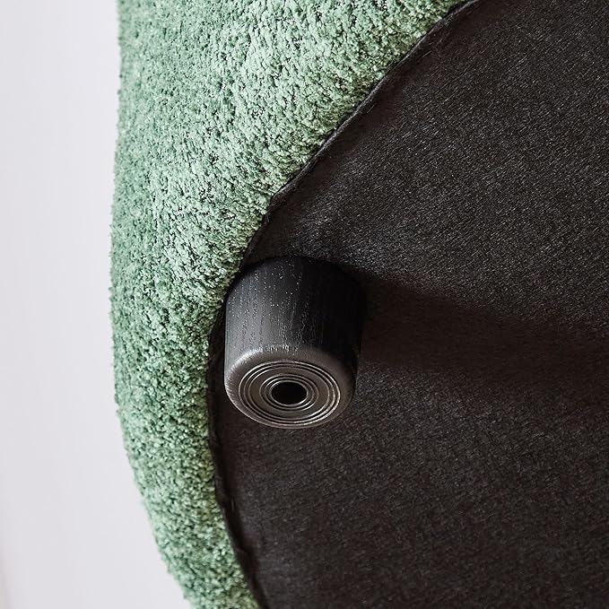 125'' Modern Curved Cloud Sofa Luxury Living Room 5 Seater Combo Sofa Cloud Curve Design Mid Century Upholstered Sofa with Ottoman for Living Room Bedroom Apartment (Boucle+Right Facing, Green)