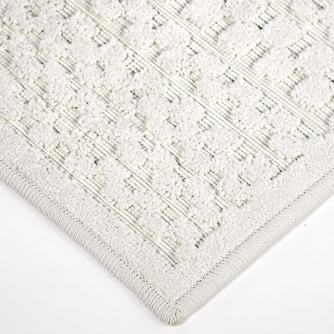 My Texas House Quail Hallow Rug 5.2x7.6 Geometric High-Low Indoor Outdoor, Natural
