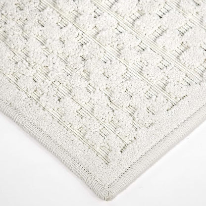My Texas House Quail Hallow Rug 5.2x7.6 Geometric High-Low Indoor Outdoor, Natural