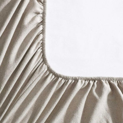 Calvin Klein - Queen Bed Sheets, Soft Melange Flannel Bedding Set with Deep Pockets, Oeko-TEX Certified (Melange Flannel Natural, Queen)