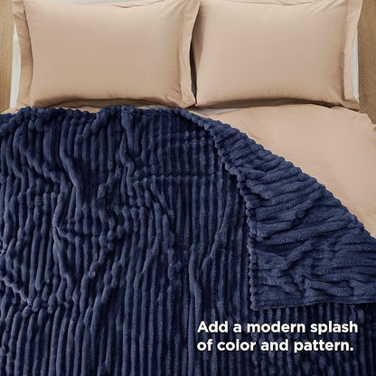 Bedsure GentleSoft Blue California King Size Blanket for - Cozy Soft Blankets for Women, Cute Small Fleece Throws for Girls, Birthday Gifts for Women, 102x96 Inches