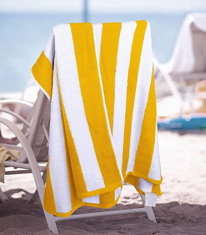 Utopia Towels 4 Pack Cabana Stripe Beach Towel Oversized 100% Ringspun Cotton Beth Towels Highly Absorbent Bath Towels for Beach