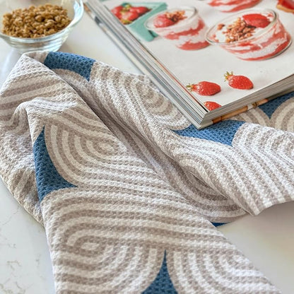 HONED Kitchen Dish Towels Lightweight Absorbent Decorative Tea Towels Quick Dry Waffle Towels 18x30