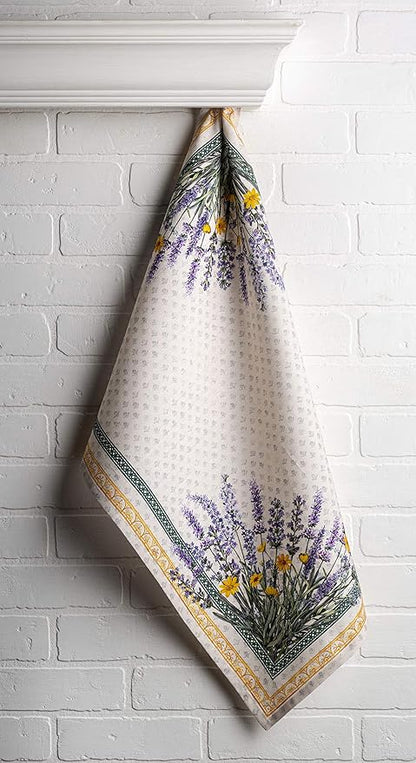 Maison d'Hermine Dish Towels 100% Cotton Absorbent Fanny Lavender Set of 3 Spring Summer
