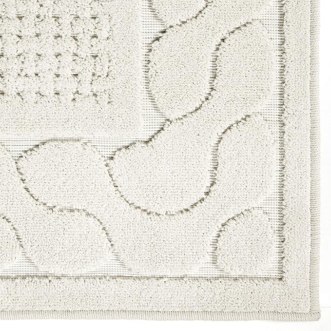 My Texas House Picket Fences Runner Rug 1.11x7.6 Indoor Outdoor, Natural