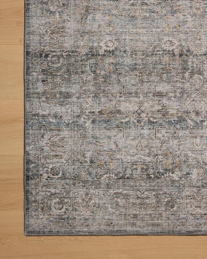 Loloi Amber Lewis Josie Collection JOS-05 Dove Gold 7'-6" x 9'-6" .13" Area Rug