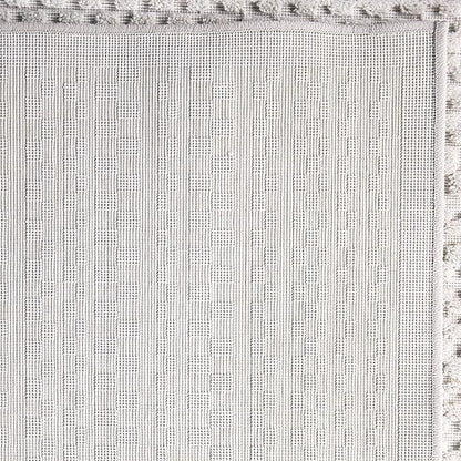 My Texas House Quail Hallow Rug 3.11x5.5 Rectangle High-Low Geometric Indoor Outdoor, Natural