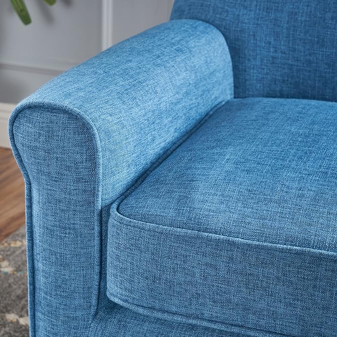 Christopher Knight Home Mariah Mid Century Loveseat, Muted Blue