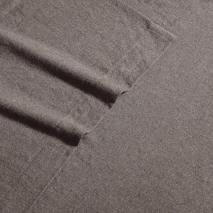 Calvin Klein - Queen Bed Sheets, Soft Melange Flannel Bedding Set with Deep Pockets, Oeko-TEX Certified (Melange Flannel Chocolate Brown, Queen)