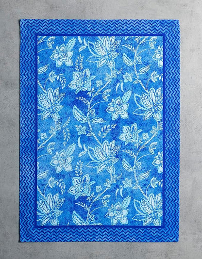 Maison d'Hermine Dish Towels 100% Cotton Absorbent Indigo Love Set of 3 Spring Summer
