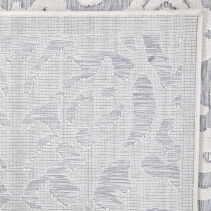 My Texas House Lady Bird Area Rug 7.9x10.10 Indoor Outdoor, Natural Harbor Blue