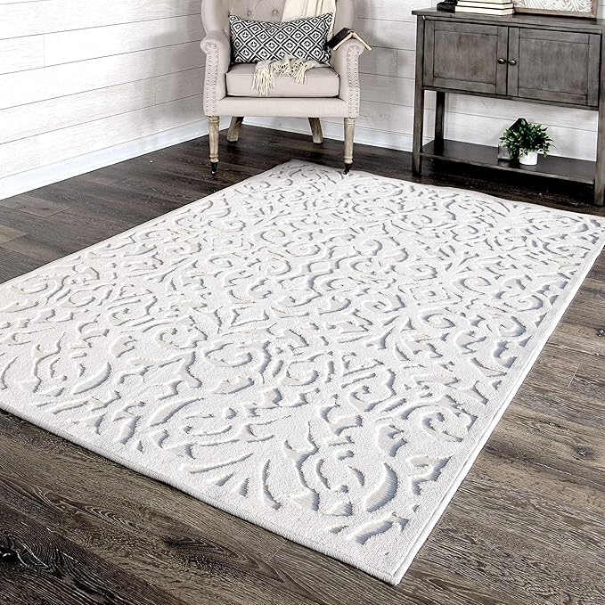 My Texas House Lady Bird Area Rug 5.2x7.6 Indoor Outdoor, Natural