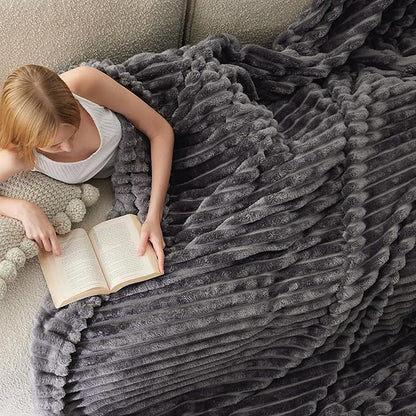 Bedsure GentleSoft Grey Fleece King Blanket for - Cozy Soft Blankets for Women, Cute Small Throws for Girls, 108x90 Inches