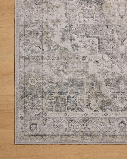 Loloi Amber Lewis Josie Collection JOS-03 Silver Natural 6'-0" x 9'-0" .13" Area Rug