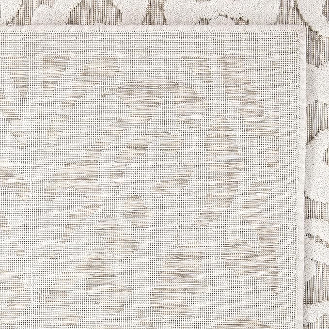 My Texas House Lady Bird Area Rug 3.11x5.5 Indoor Outdoor, Natural Driftwood