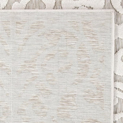 My Texas House Lady Bird Area Rug 3.11x5.5 Indoor Outdoor, Natural Driftwood