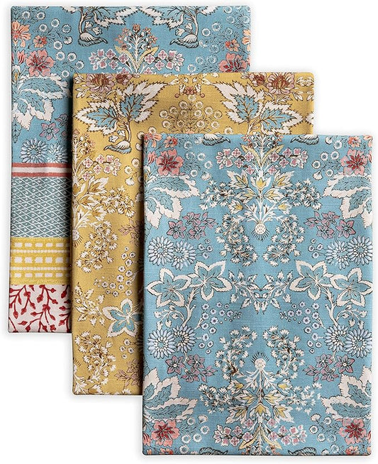 Maison d'Hermine Dish Towels 100% Cotton Absorbent Marquise Set of 3 Spring Summer