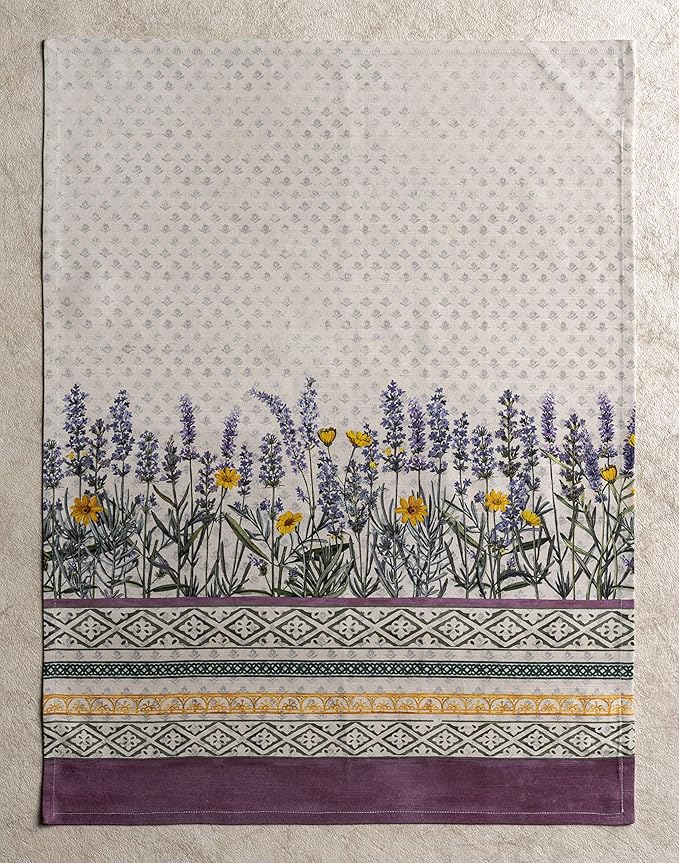 Maison d'Hermine Dish Towels 100% Cotton Absorbent Fanny Lavender Set of 3 Spring Summer
