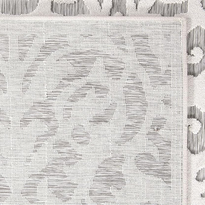 My Texas House Lady Bird Area Rug 5.2x7.6 Indoor Outdoor, Natural Grey