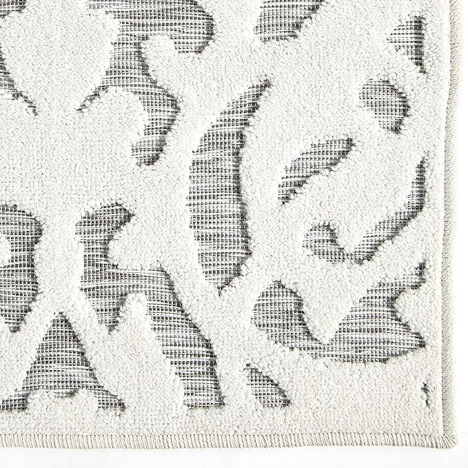 My Texas House Lady Bird Area Rug 5.2x7.6 Indoor Outdoor, Natural Grey