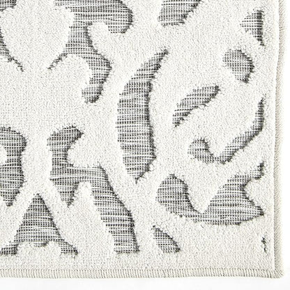 My Texas House Lady Bird Area Rug 6.6x9.6 Indoor Outdoor, Natural Grey