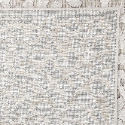 My Texas House Bluebonnets Area Rug 7.9x10.10 Indoor Outdoor, Natural Driftwood