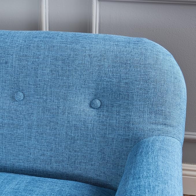 Christopher Knight Home Mariah Mid Century Loveseat, Muted Blue