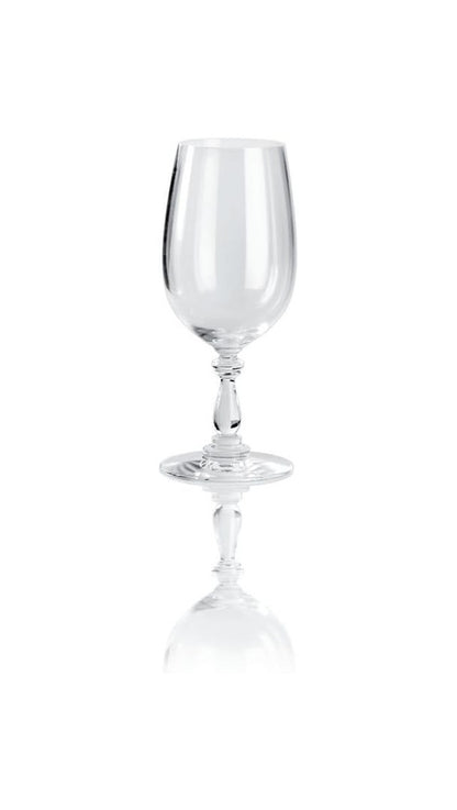 Alessi Dressed Glass For White Wine, Transparent